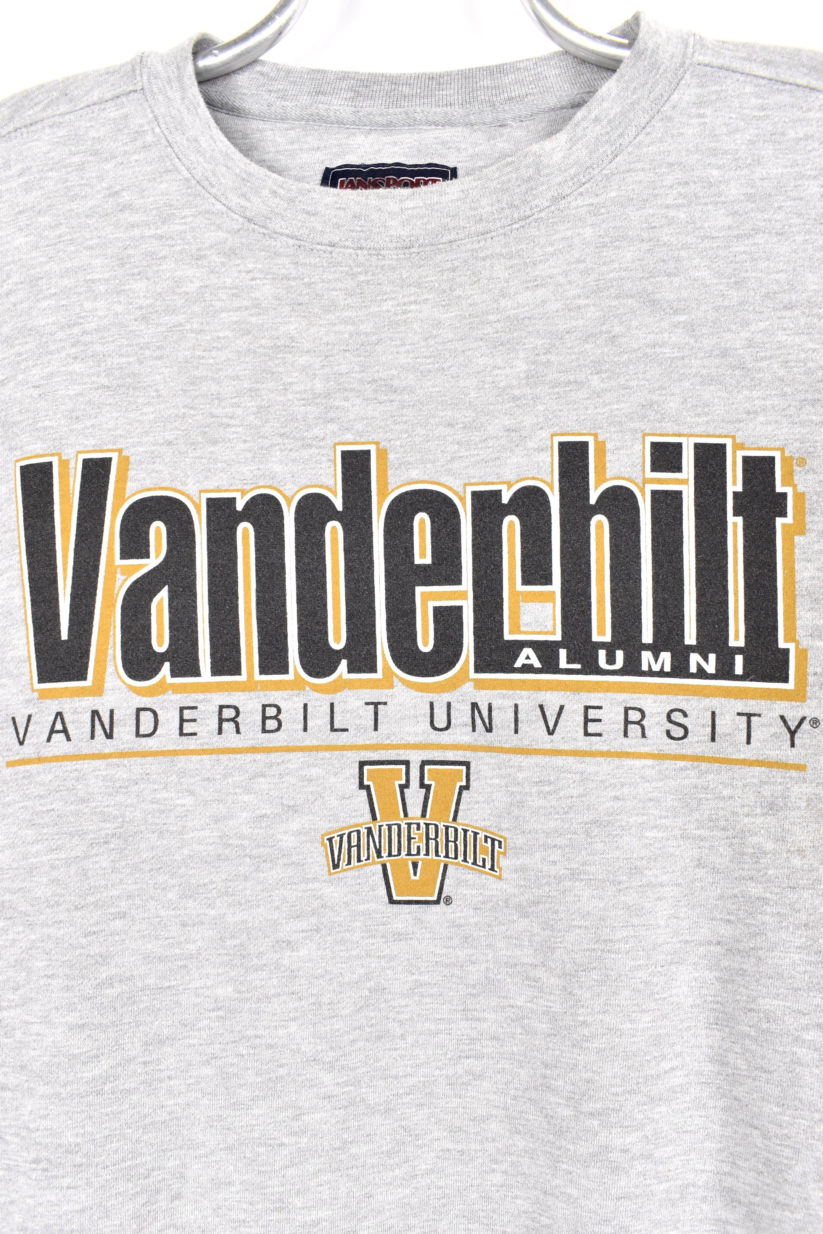Vintage Vanderbilt University sweatshirt, grey graphic crewneck - AU XXL COLLEGE