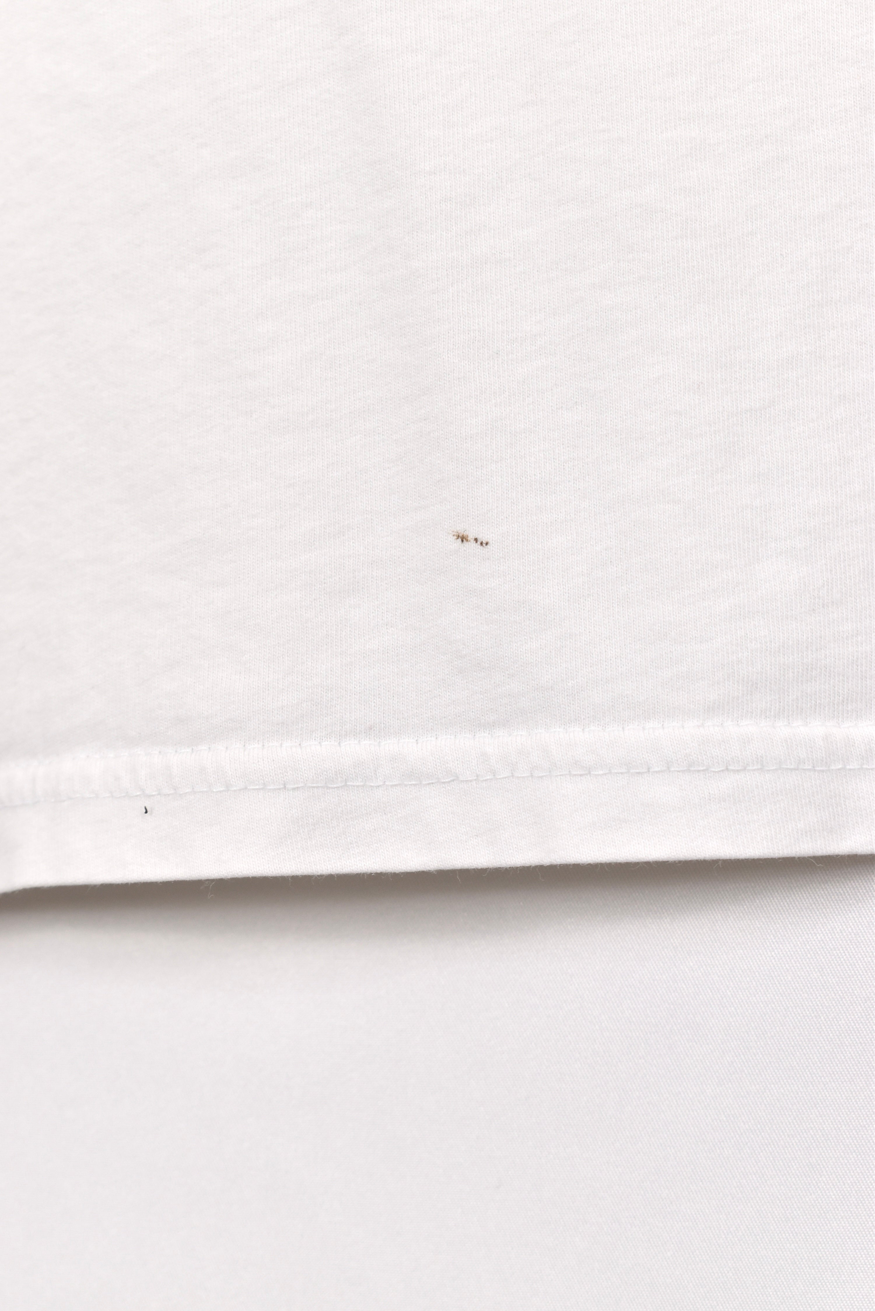 Women's modern Adidas shirt, white graphic tee - AU M ADIDAS