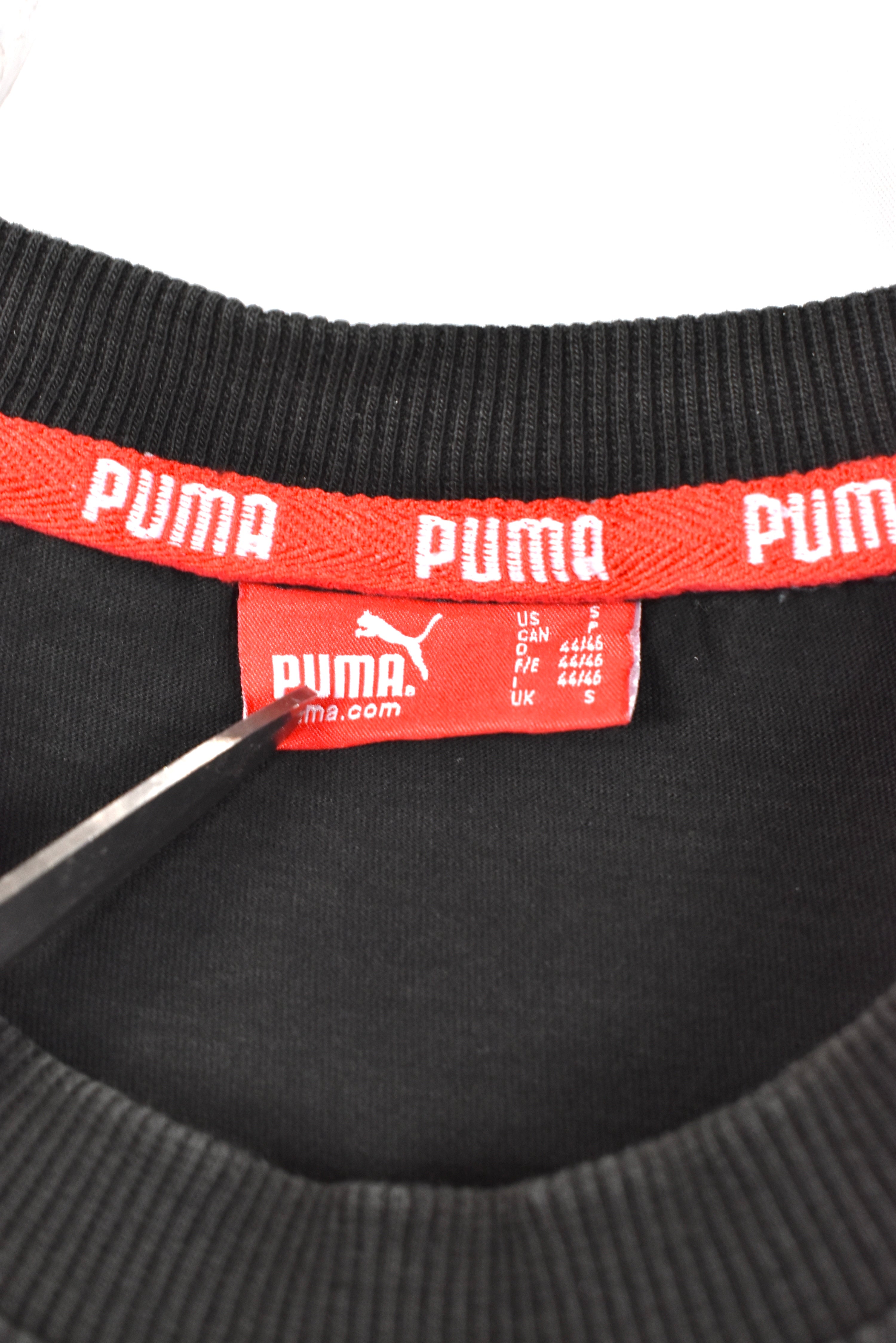 Women's modern Puma shirt, black graphic tee - AU S PUMA