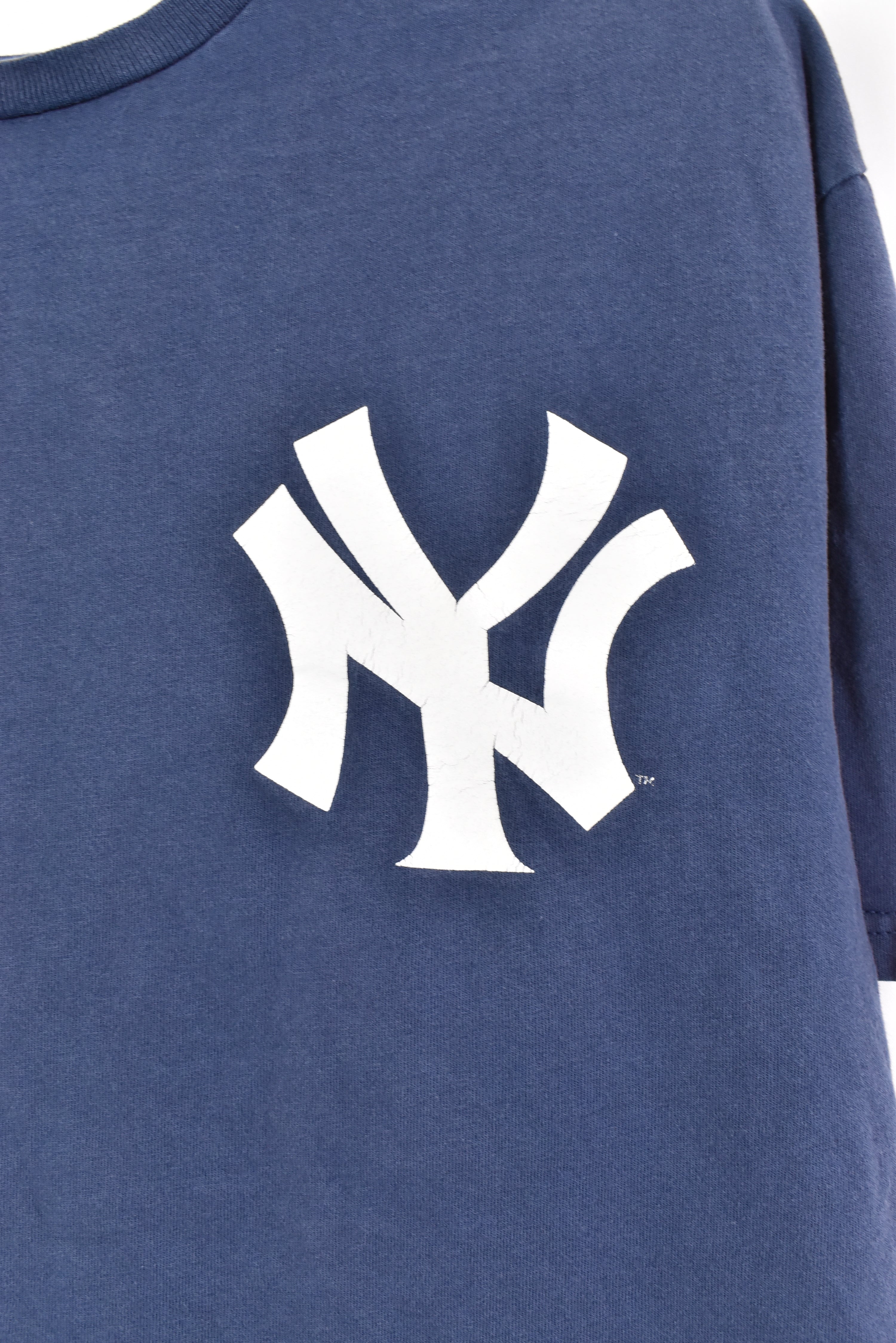 Vintage New York Yankees shirt, MLB American baseball graphic tee - large, navy blue PRO SPORT