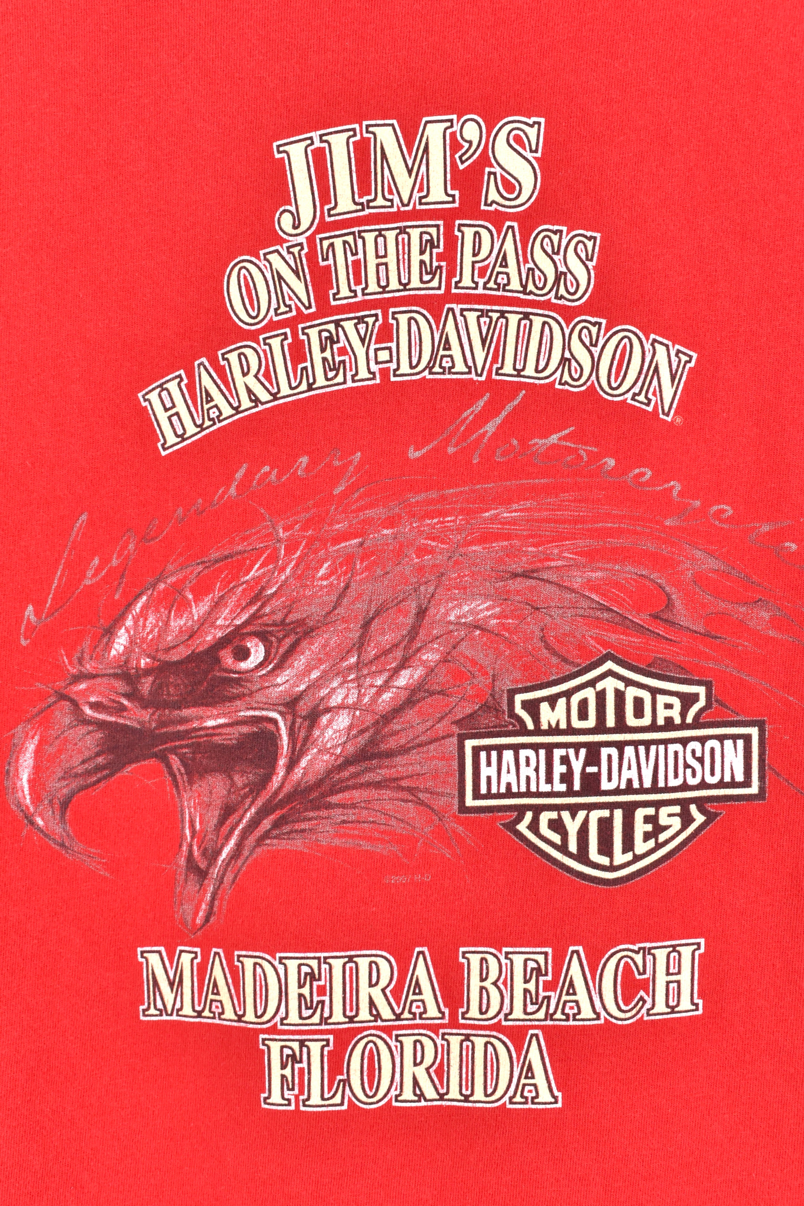 Vintage Harley Davidson red T-Shirt | LARGE HARLEY DAVIDSON