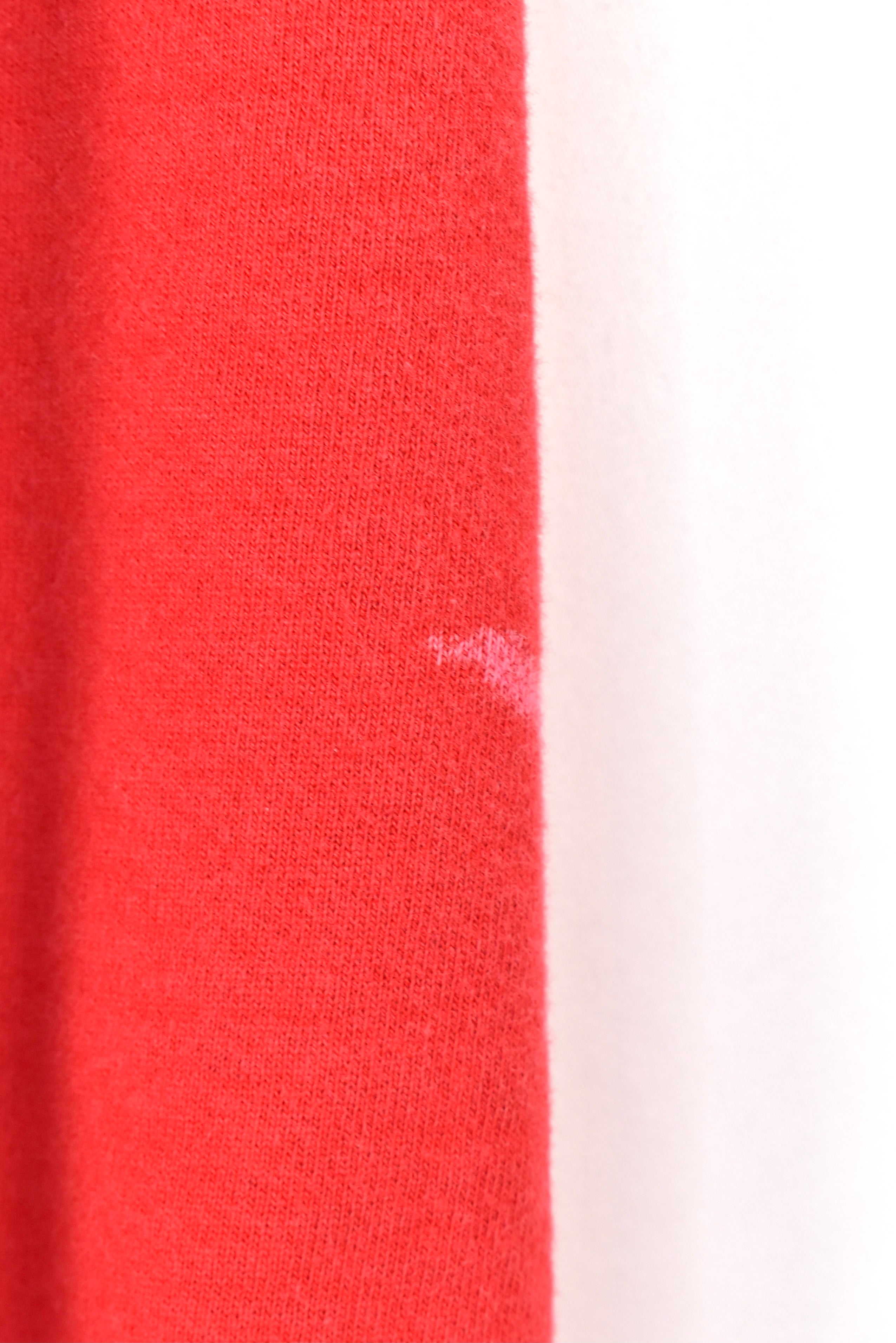 VINTAGE NEBRASKA UNIVERSITY EMBROIDERED RED SWEATSHIRT | SMALL COLLEGE