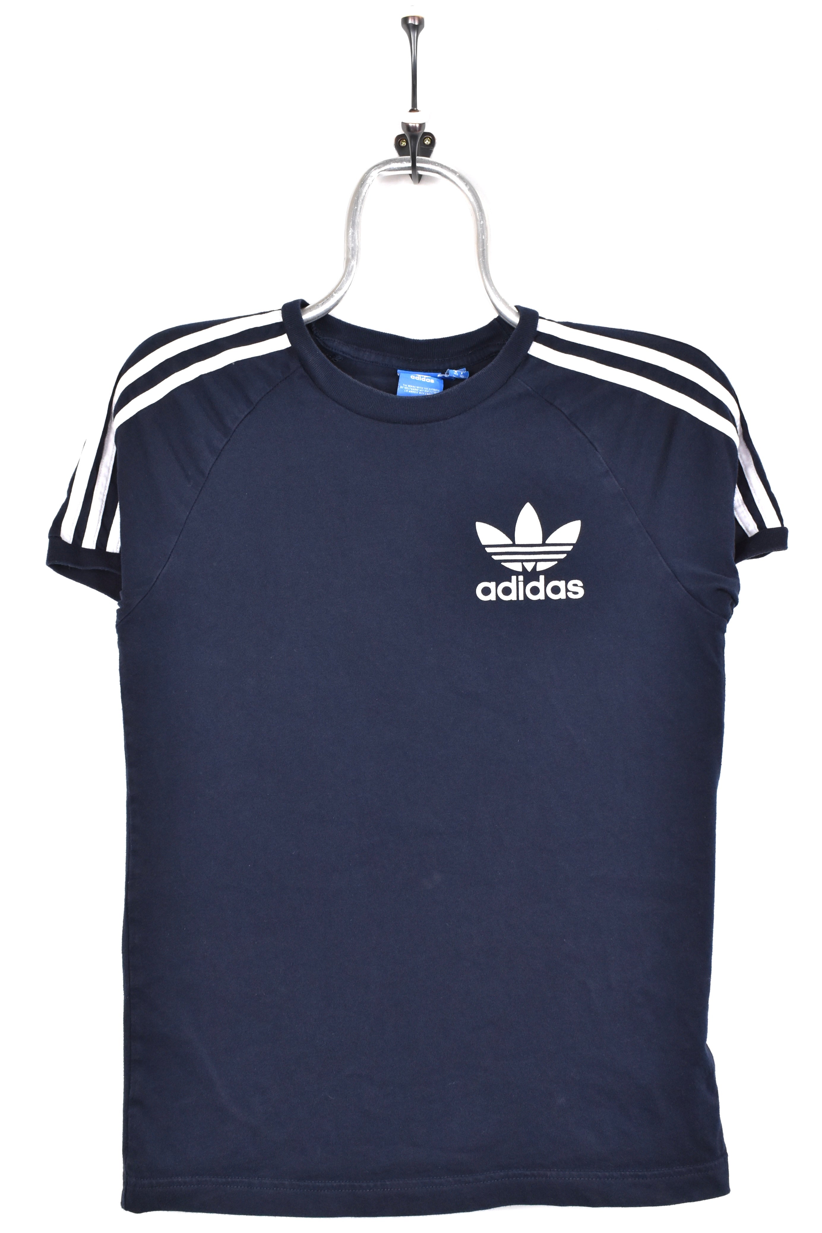 Women's modern Adidas shirt, blue graphic tee - AU XS ADIDAS