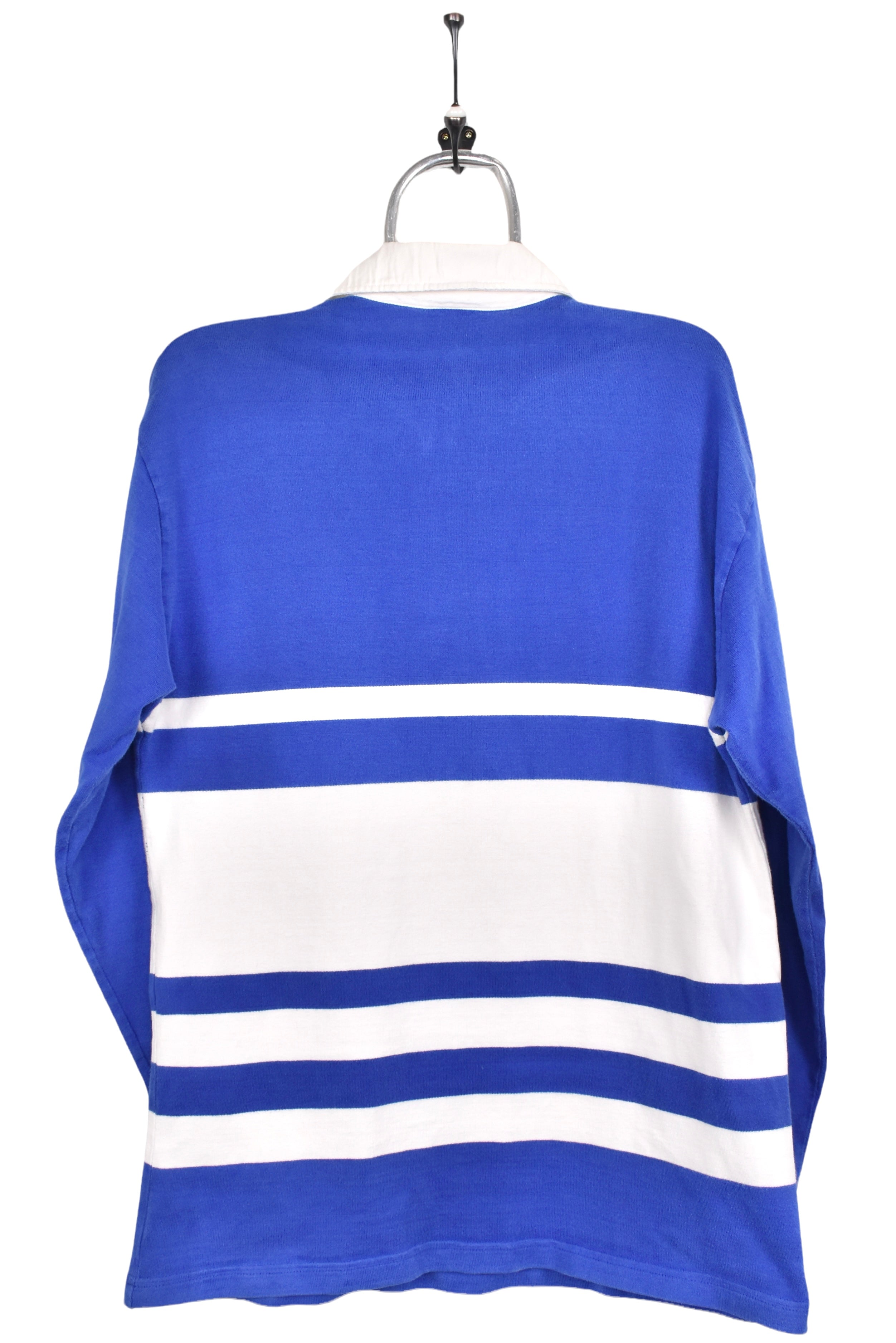 Vintage Adidas sweatshirt, blue embroidered rugby jumper - AU Medium ADIDAS