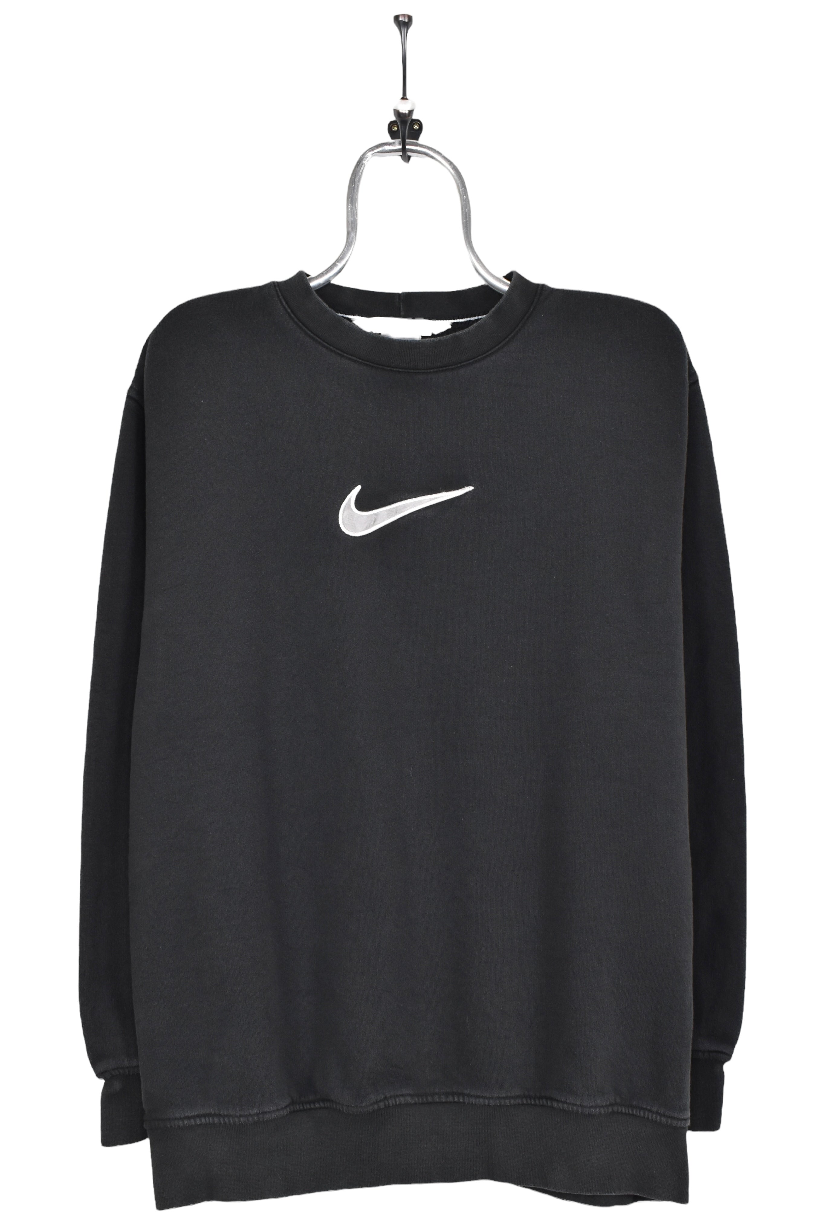 Vintage Nike sweatshirt black centre swoosh embroidered crewneck