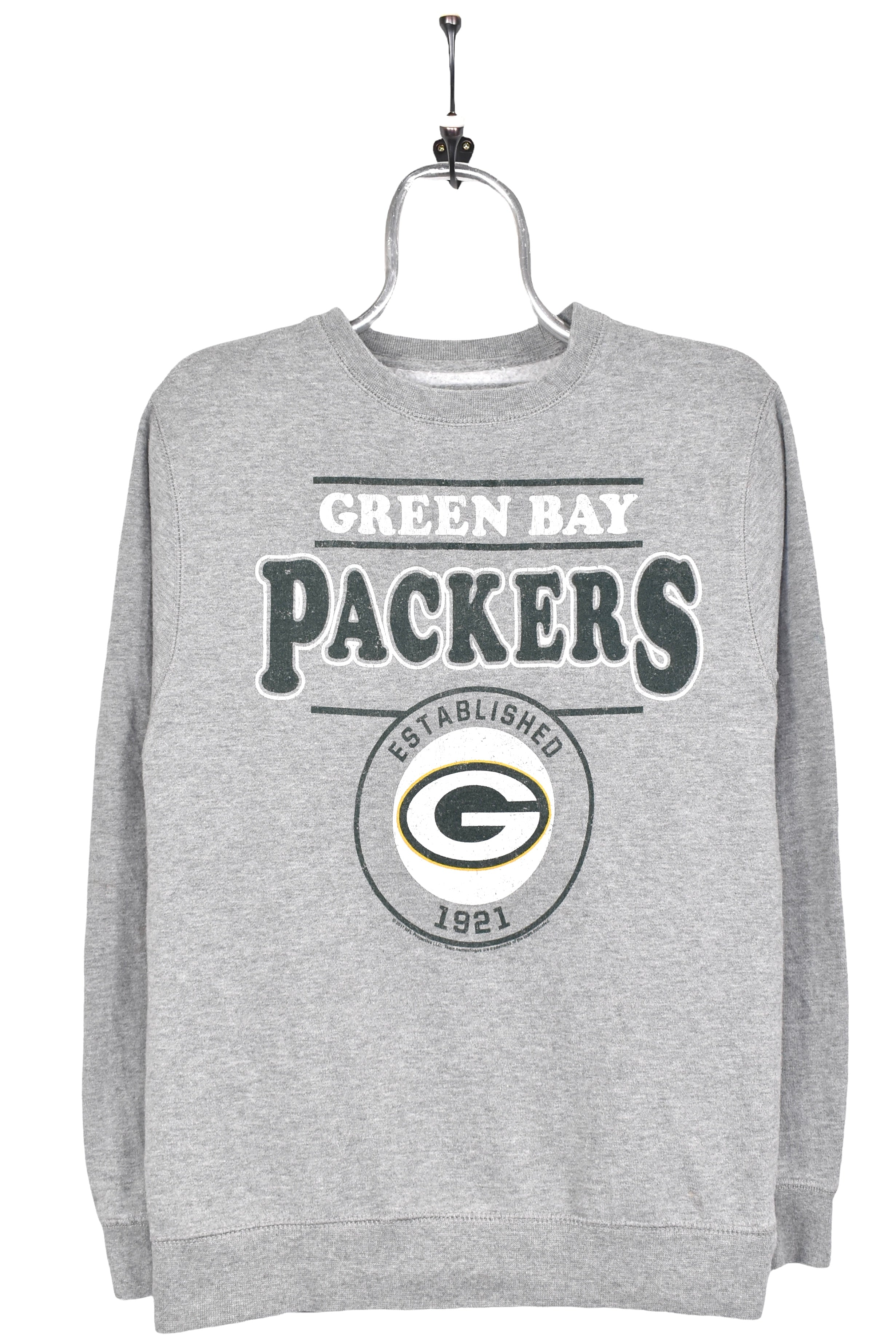 Vintage Green Bay Packers sweatshirt, NFL grey graphic crewneck - AU Small PRO SPORT