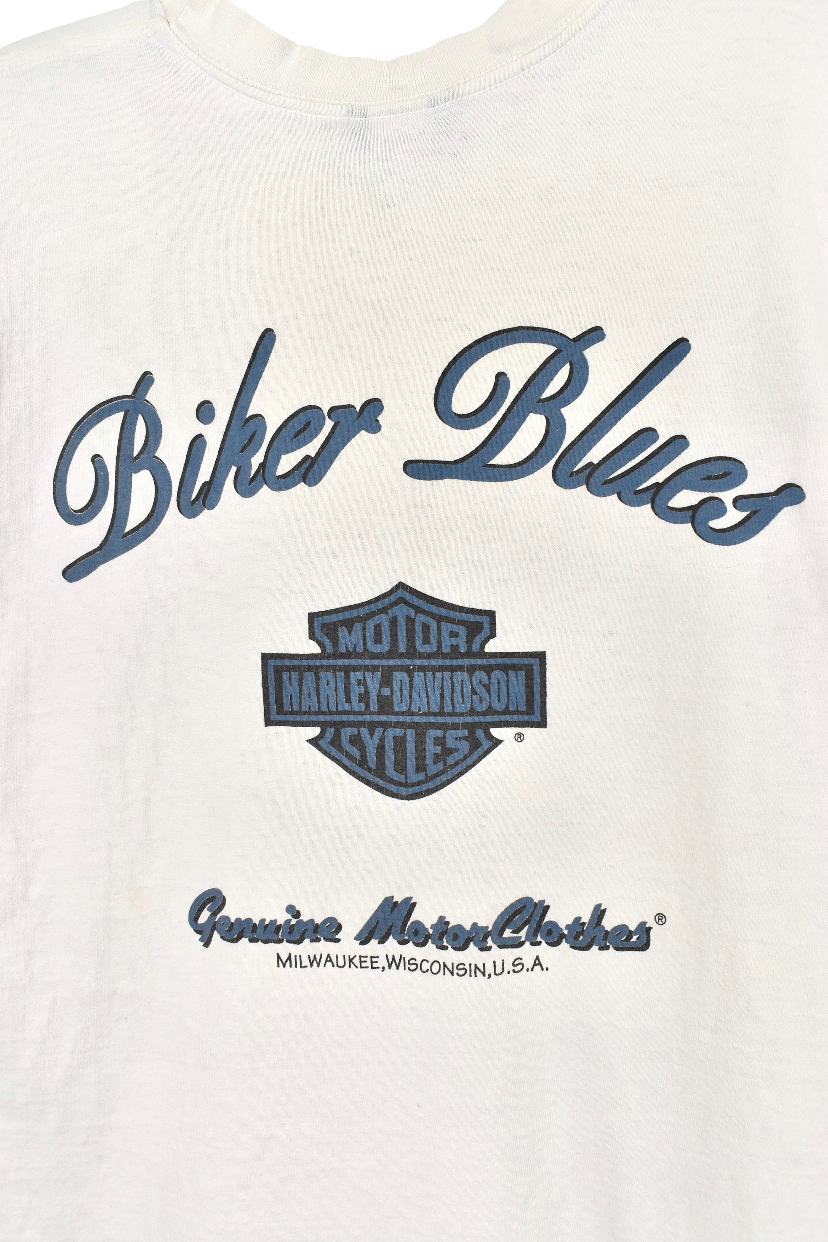 Vintage Harley Davidson shirt, white graphic tee - Large