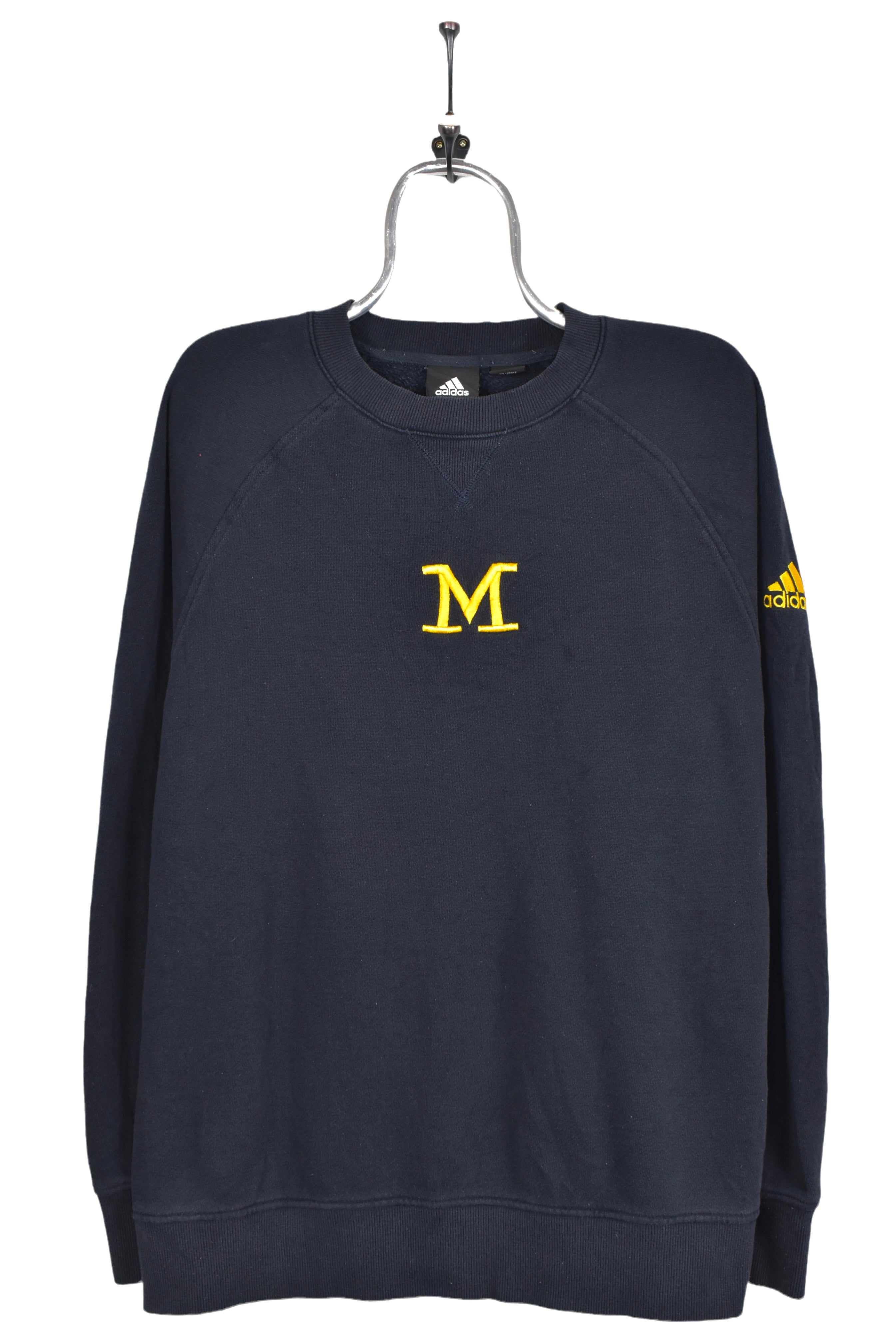Vintage University of Michigan sweatshirt, black embroidered crewneck - AU L COLLEGE