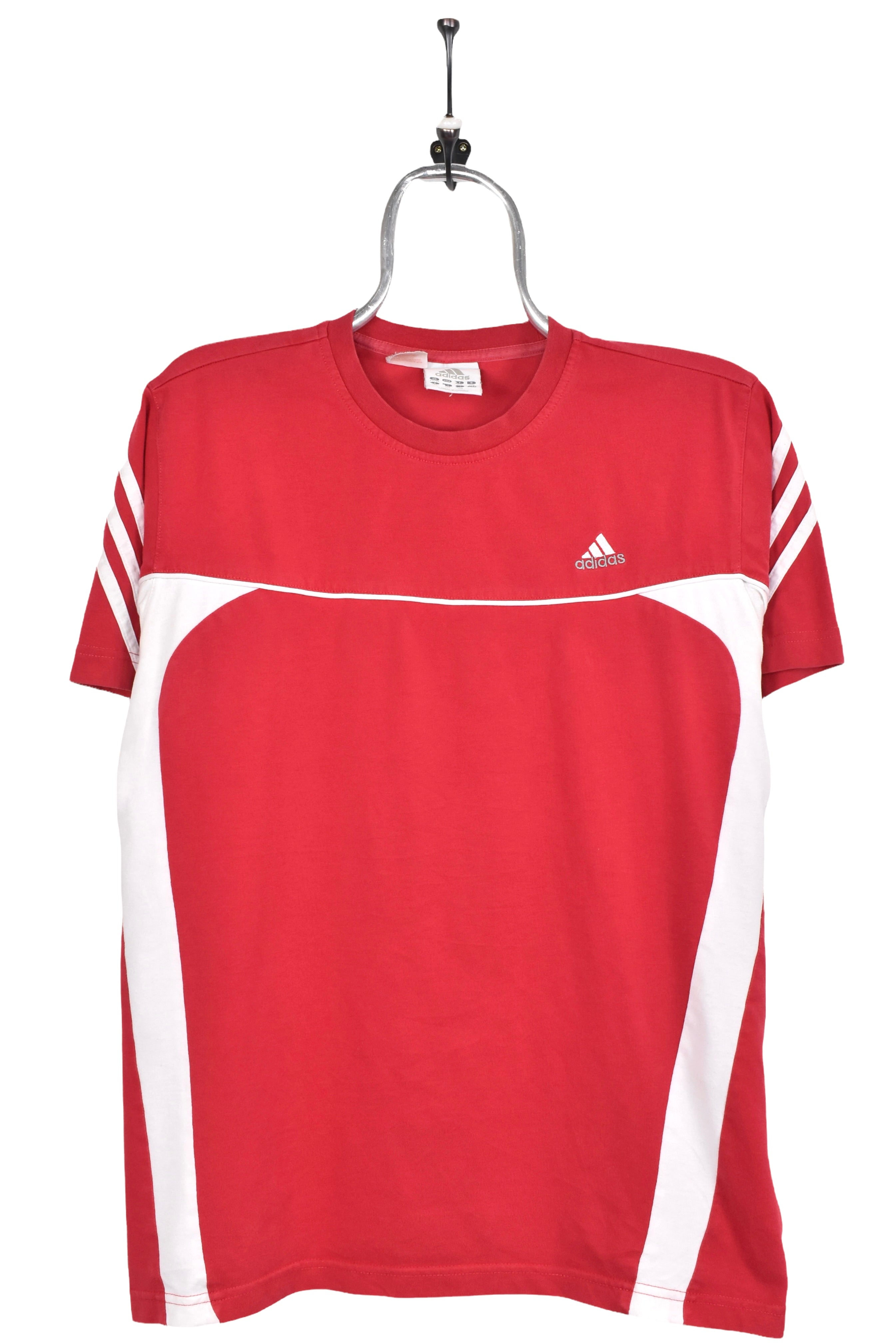 Vintage Adidas shirt, red embroidered tee - AU Small ADIDAS