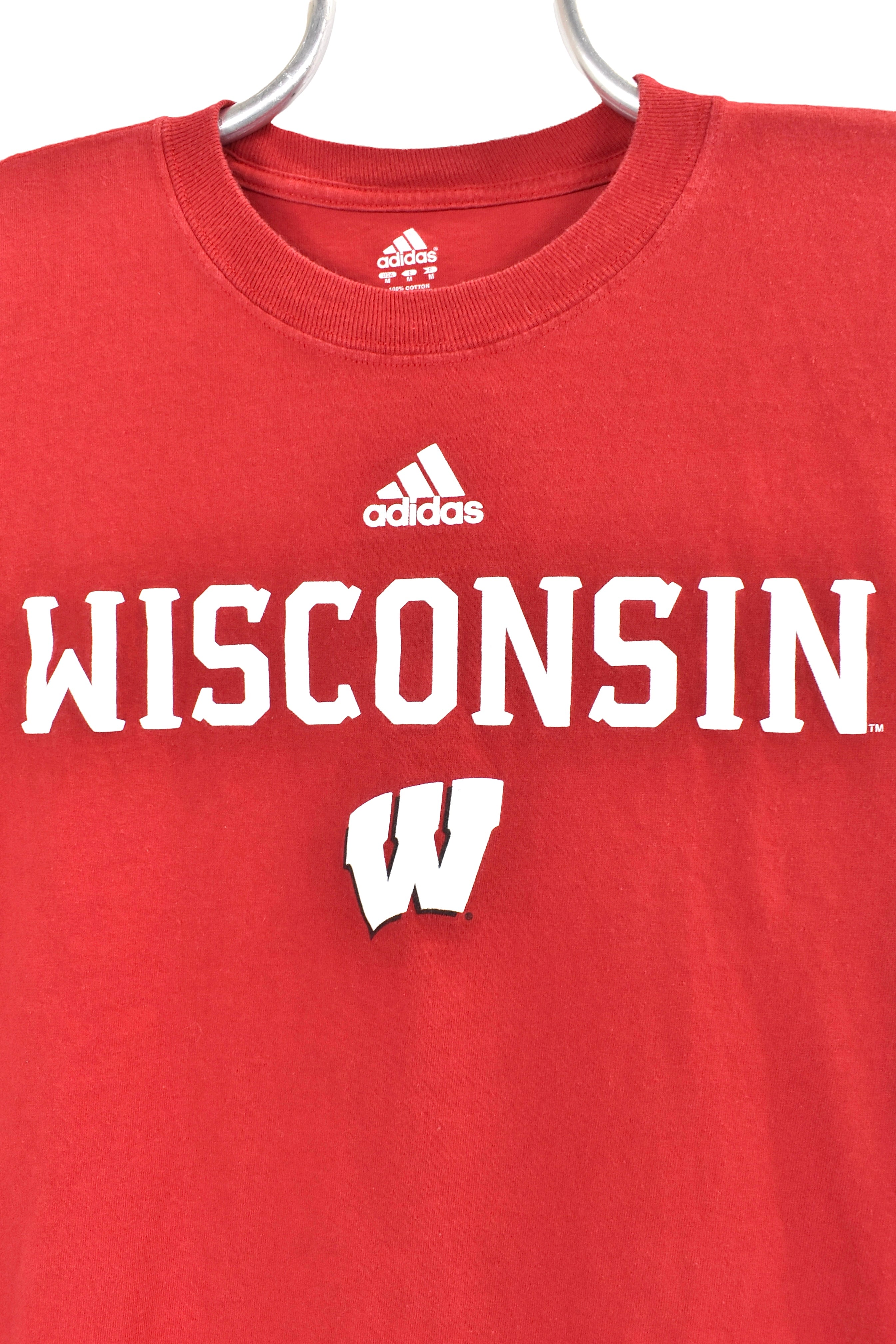 Vintage University of Wisconsin shirt, red graphic tee - AU Medium COLLEGE