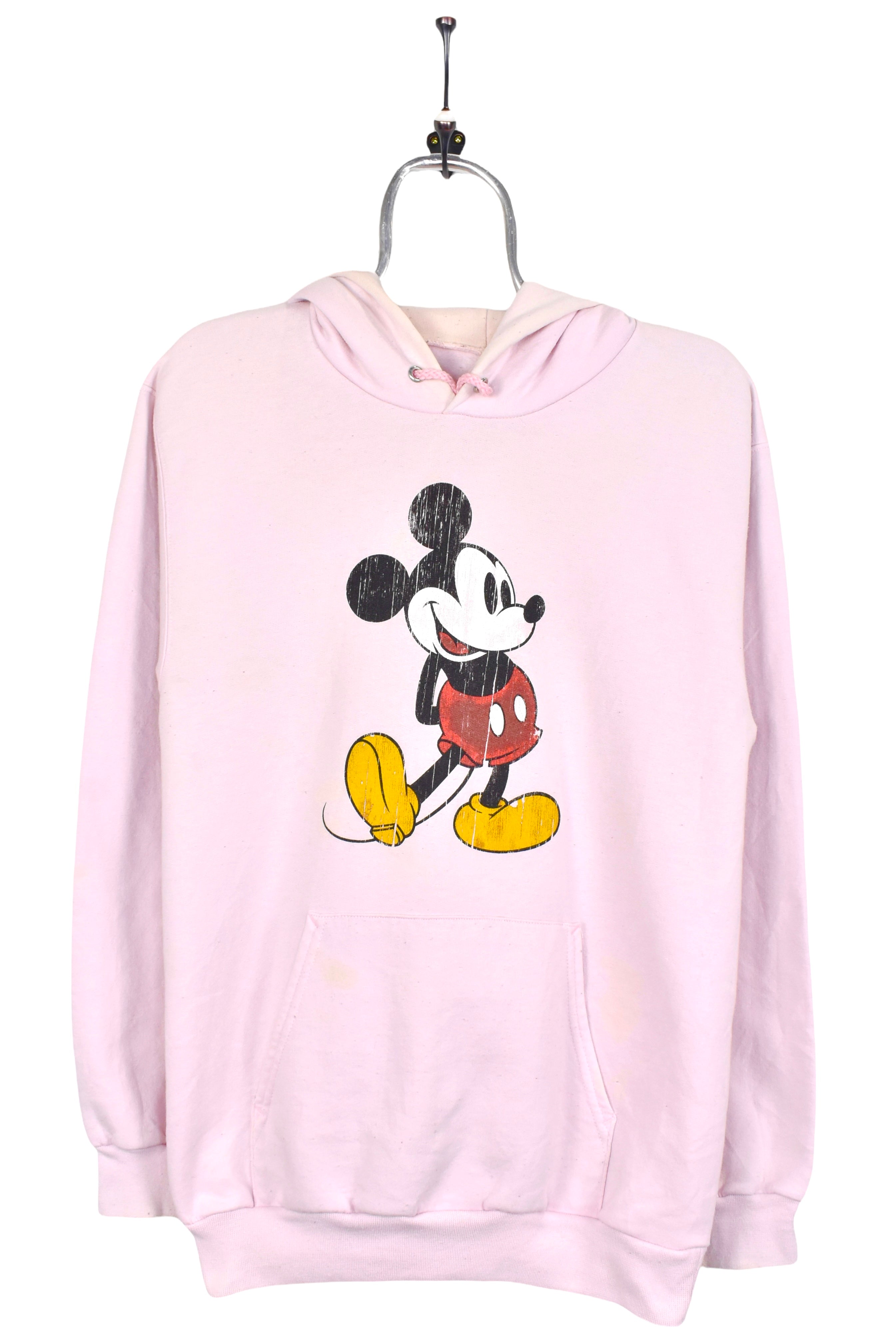 Women s vintage Mickey Mouse hoodie Disney pink sweatshirt AU Small