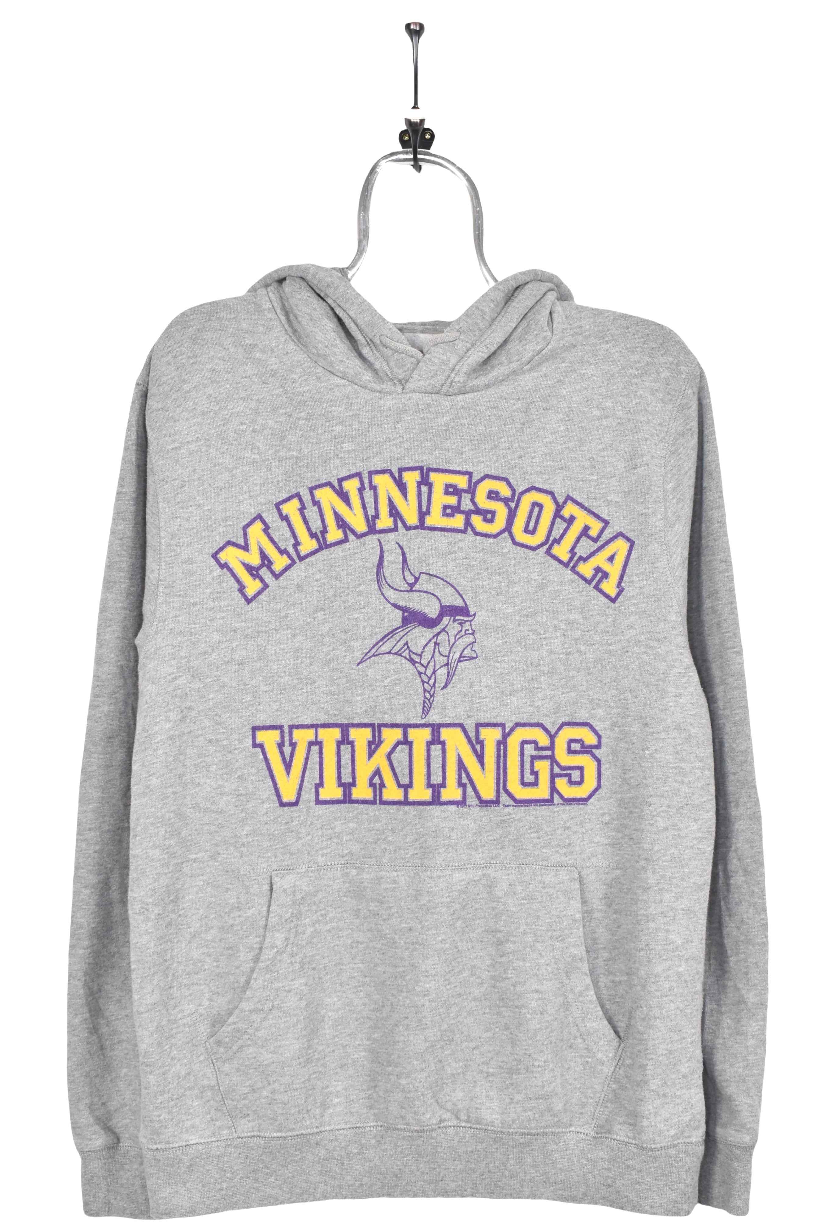 Vintage Minnesota Vikings hoodie, NFL grey graphic sweatshirt - AU Medium PRO SPORT