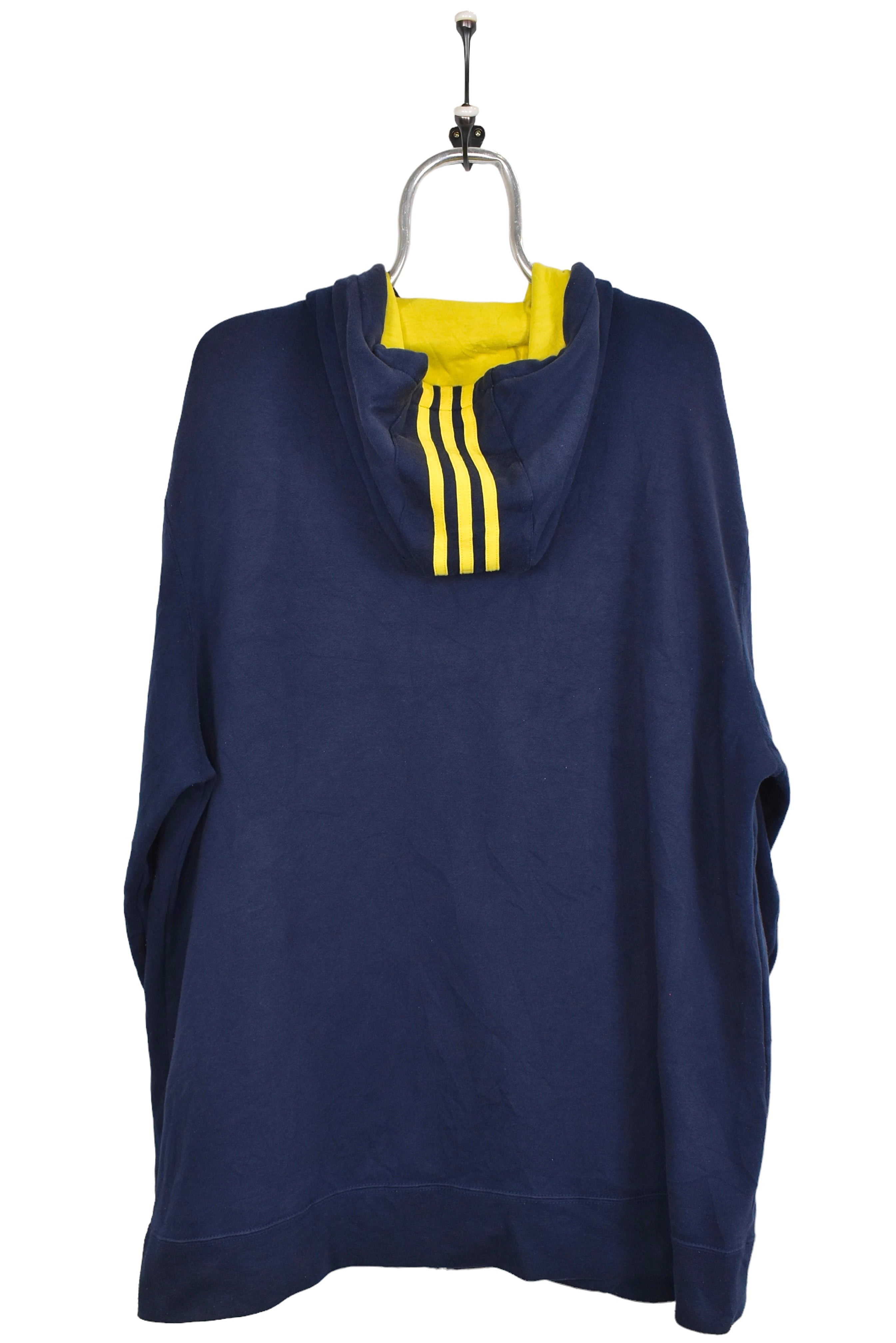 Vintage University of Michigan hoodie, blue embroidered sweatshirt - AU XL COLLEGE