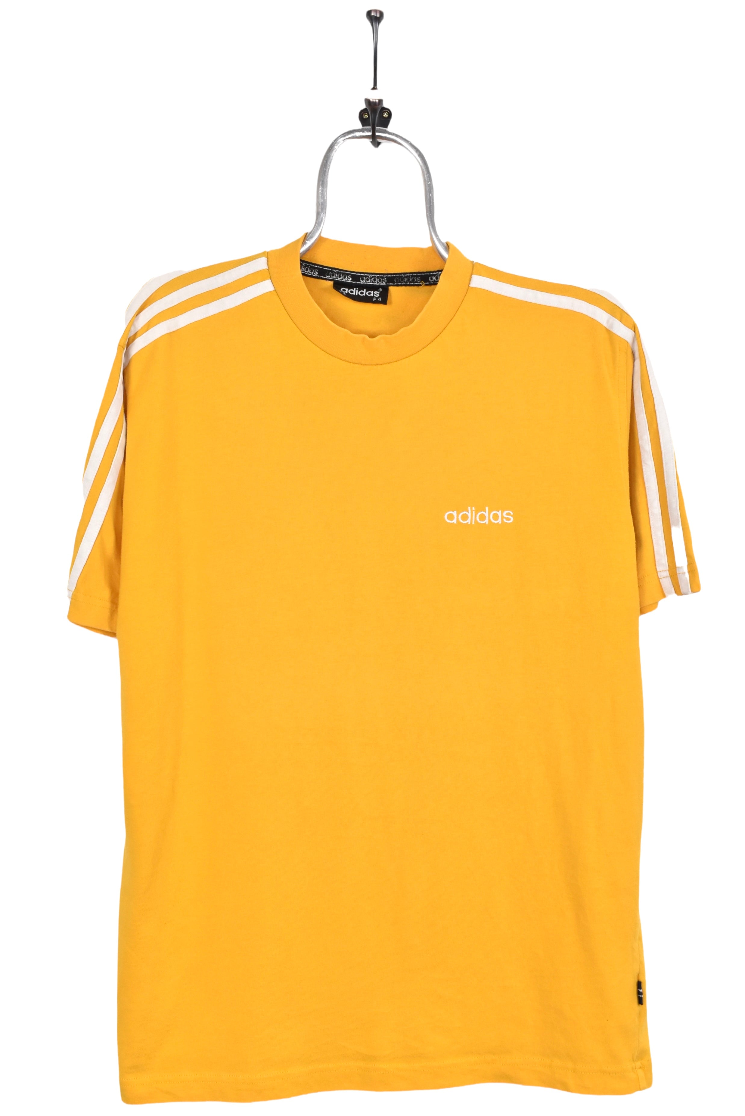 Vintage Adidas shirt, yellow embroidered tee - AU Large ADIDAS