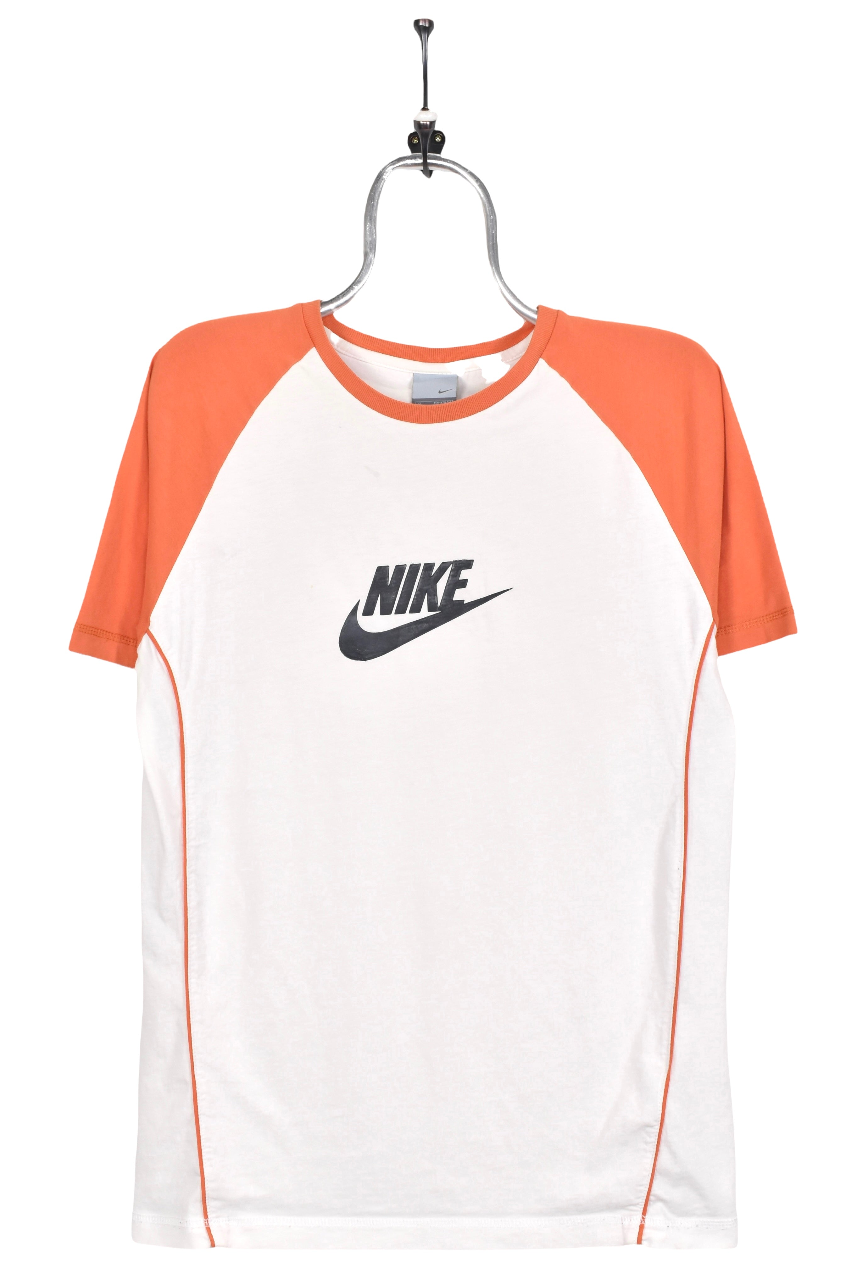 Vintage Nike shirt, white graphic tee - AU Small NIKE