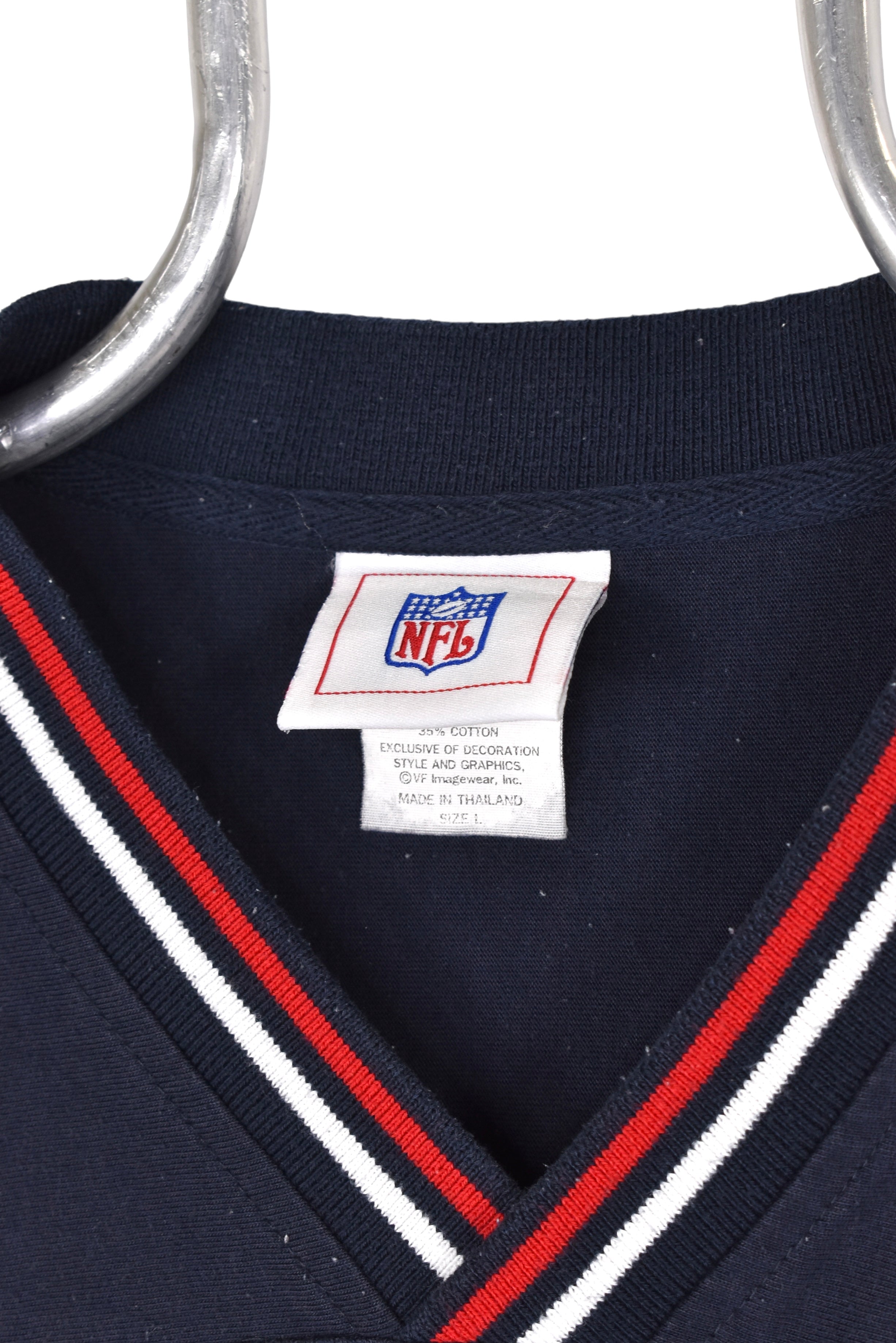 Vintage Houston Texans sweatshirt, NFL embroidered V neck - Large