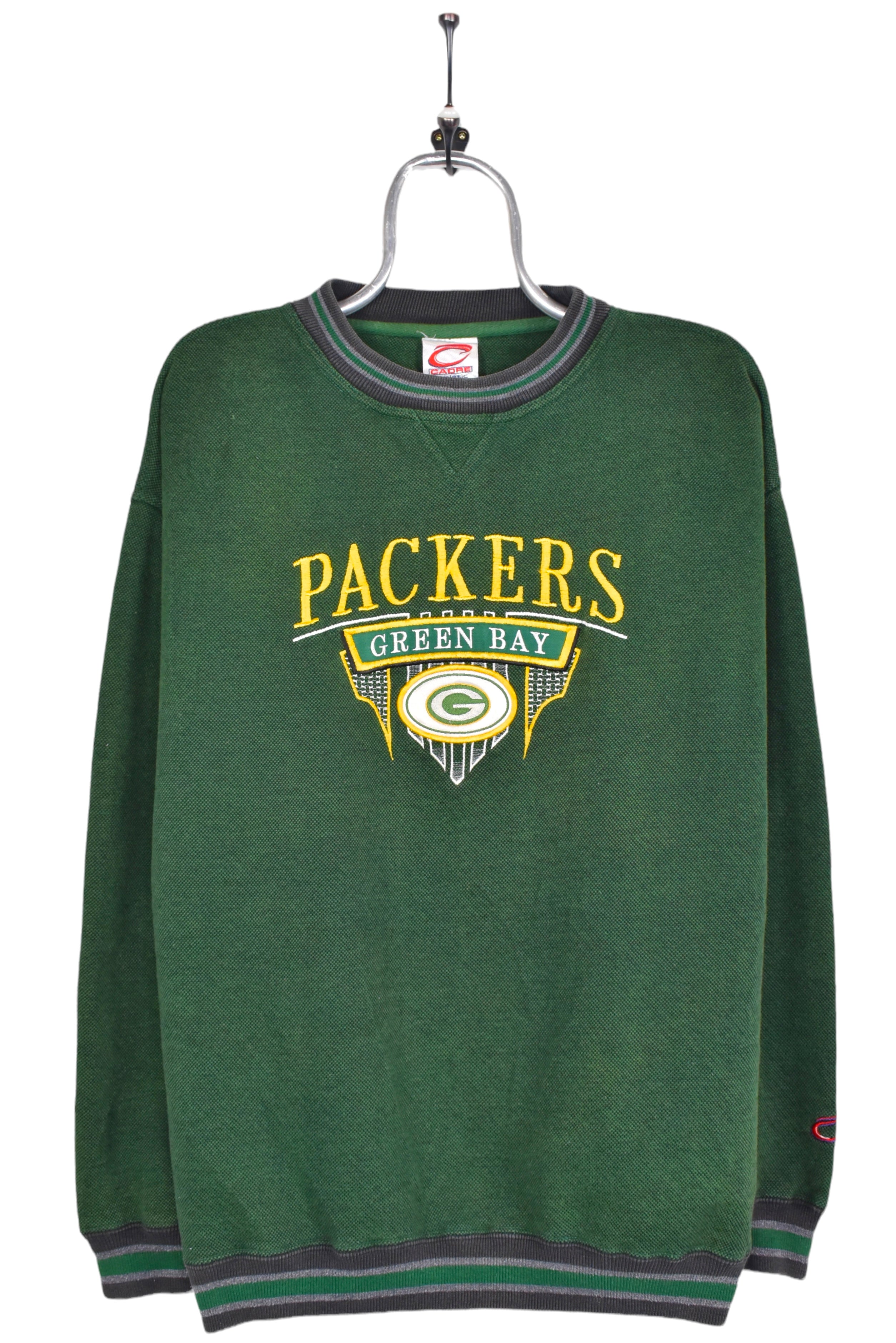 Vintage Green Bay Packers sweatshirt, NFL green embroidered crewneck - AU Large PRO SPORT
