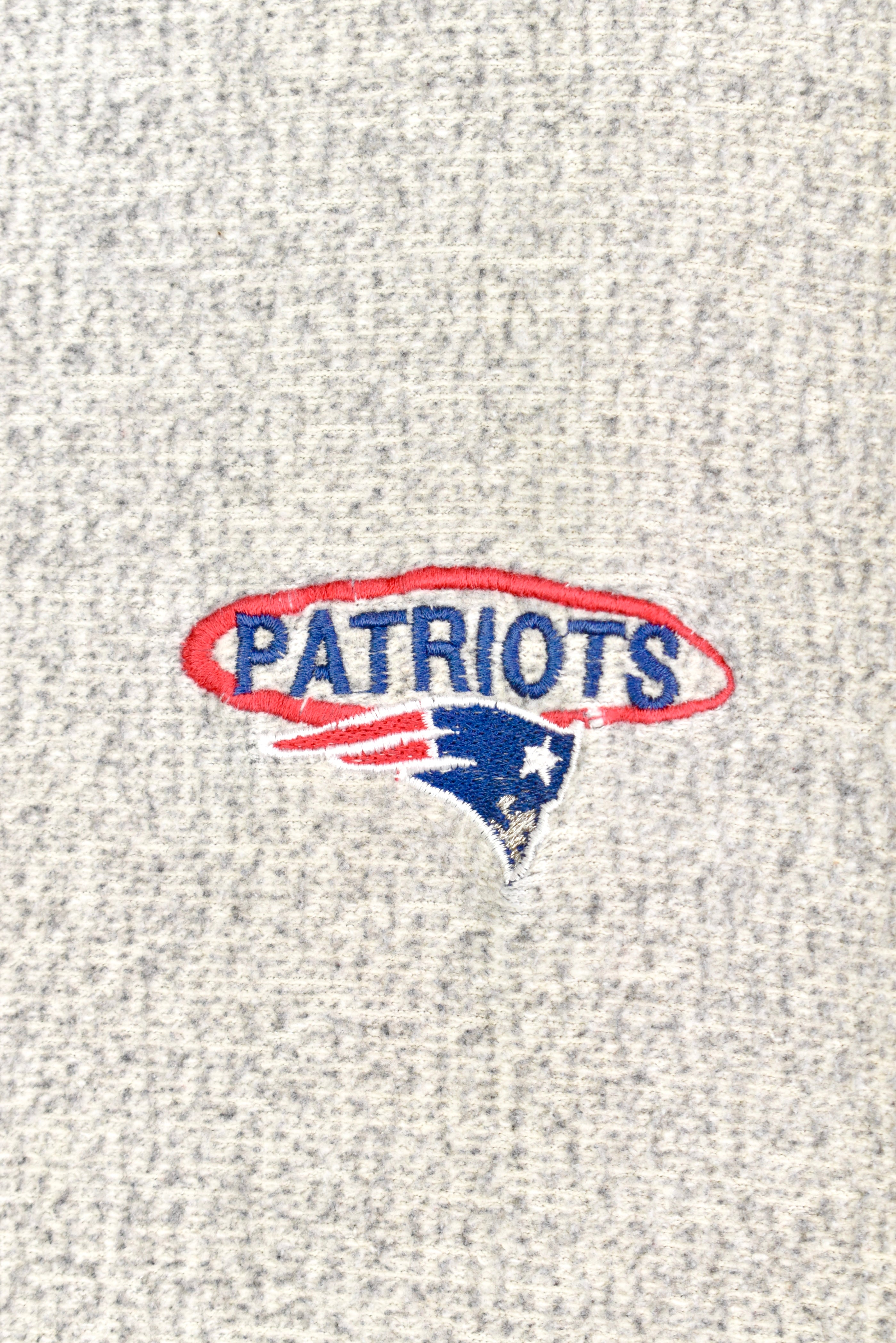 Vintage NFL New England Patriots embroidered grey sweatshirt | XXL PRO SPORT